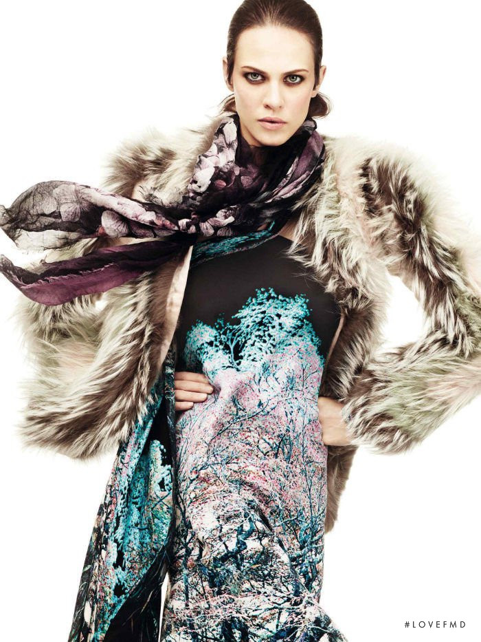 Aymeline Valade featured in  the Roberto Cavalli catalogue for Autumn/Winter 2011