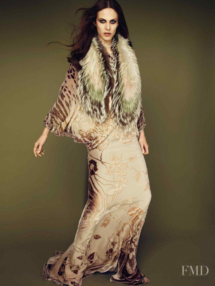 Aymeline Valade featured in  the Roberto Cavalli catalogue for Autumn/Winter 2011