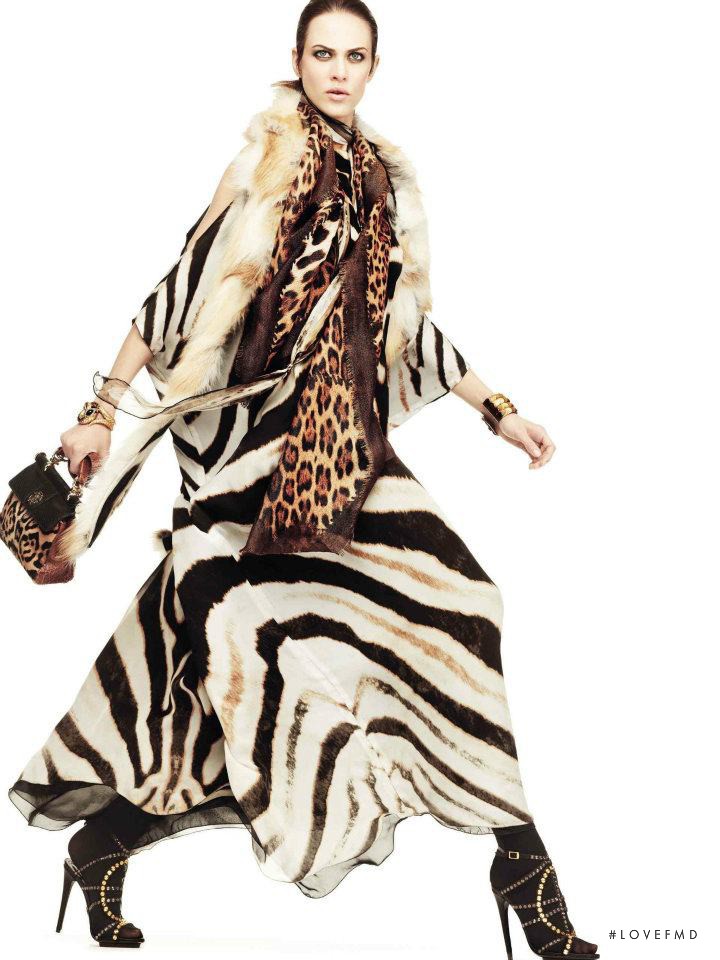 Aymeline Valade featured in  the Roberto Cavalli catalogue for Autumn/Winter 2011