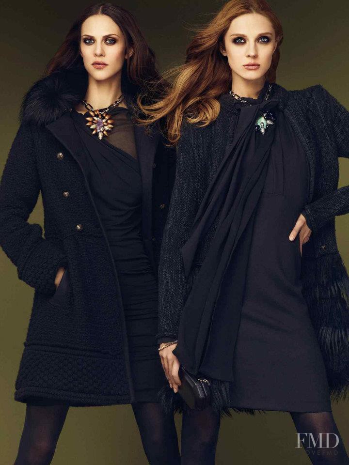 Aymeline Valade featured in  the Roberto Cavalli catalogue for Autumn/Winter 2011