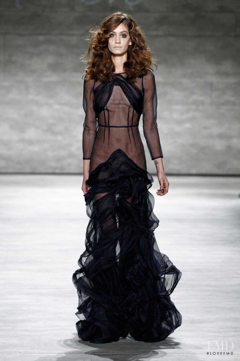 Helena Prestes featured in  the Leanne Marshall fashion show for Autumn/Winter 2015