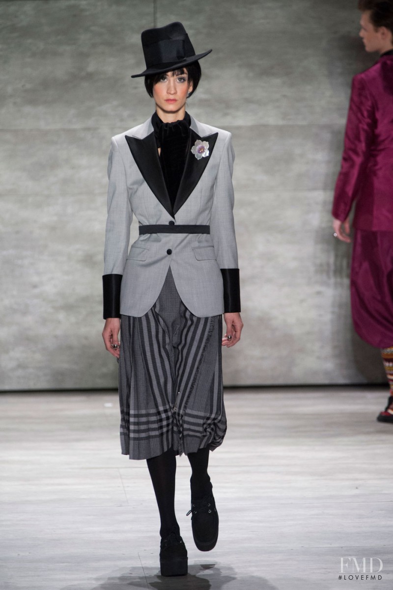 Helena Prestes featured in  the Malan Breton fashion show for Autumn/Winter 2015