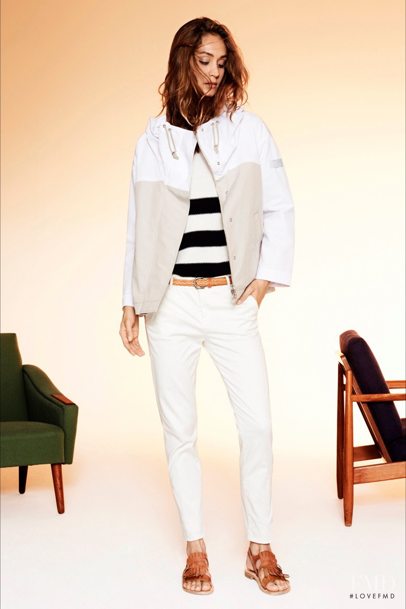 Helena Prestes featured in  the Peuterey lookbook for Spring/Summer 2016