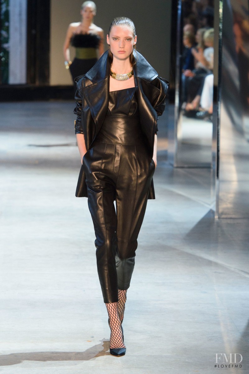 Susanne Knipper featured in  the Alexandre Vauthier fashion show for Autumn/Winter 2016