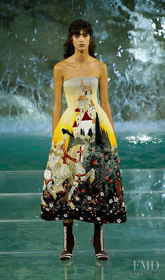 Mica Arganaraz featured in  the Fendi Couture fashion show for Autumn/Winter 2016