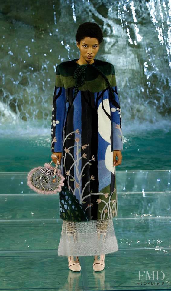 Lineisy Montero featured in  the Fendi Couture fashion show for Autumn/Winter 2016