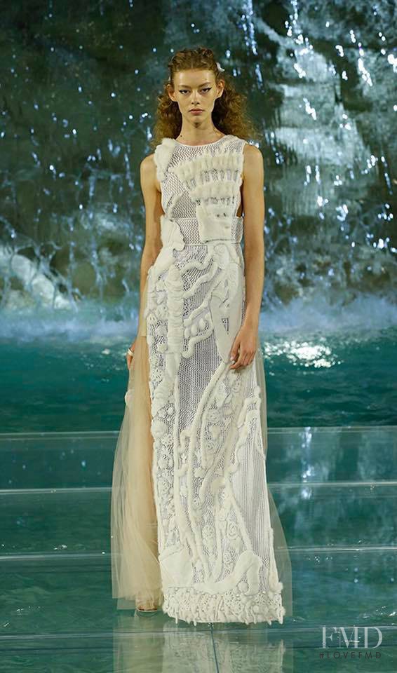 Ondria Hardin featured in  the Fendi Couture fashion show for Autumn/Winter 2016