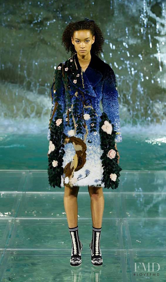 Noemie Abigail featured in  the Fendi Couture fashion show for Autumn/Winter 2016