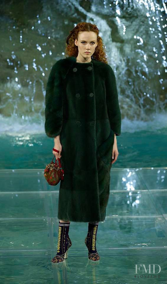 Kiki Willems featured in  the Fendi Couture fashion show for Autumn/Winter 2016