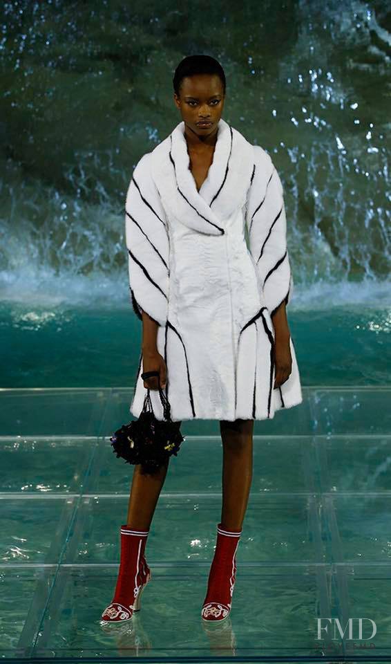 Mayowa Nicholas featured in  the Fendi Couture fashion show for Autumn/Winter 2016