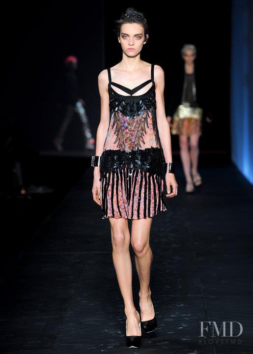 Magda Laguinge featured in  the Roberto Cavalli fashion show for Spring/Summer 2012