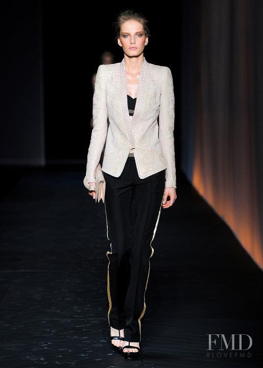 Marique Schimmel featured in  the Roberto Cavalli fashion show for Spring/Summer 2012