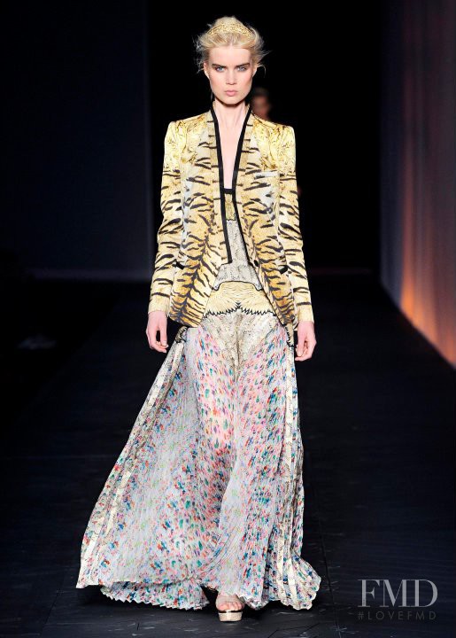 Elsa Sylvan featured in  the Roberto Cavalli fashion show for Spring/Summer 2012