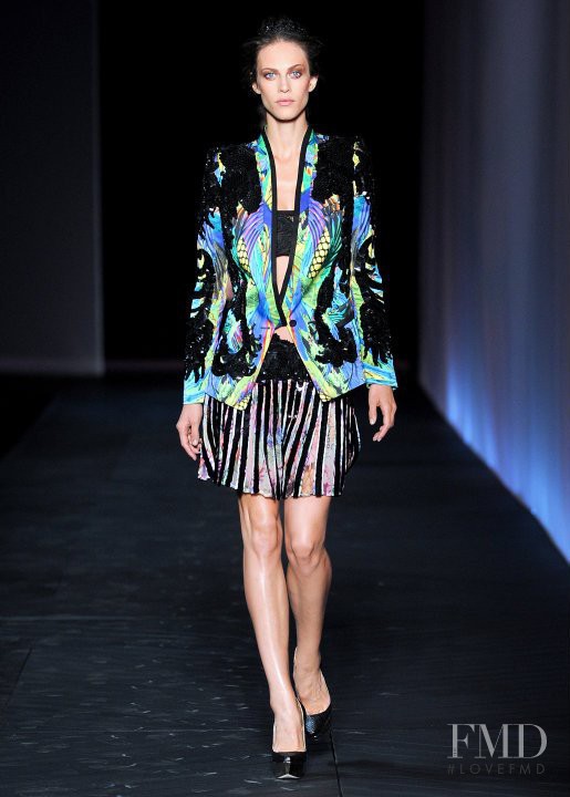 Aymeline Valade featured in  the Roberto Cavalli fashion show for Spring/Summer 2012