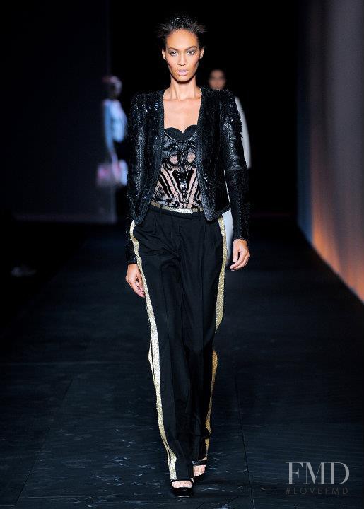 Joan Smalls featured in  the Roberto Cavalli fashion show for Spring/Summer 2012