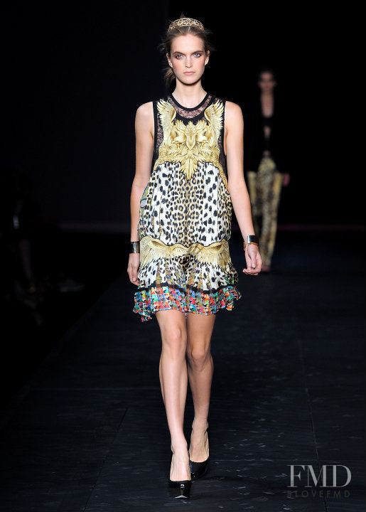 Mirte Maas featured in  the Roberto Cavalli fashion show for Spring/Summer 2012