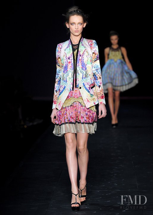 Daga Ziober featured in  the Roberto Cavalli fashion show for Spring/Summer 2012