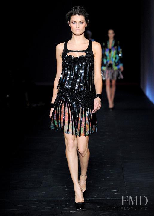 Isabeli Fontana featured in  the Roberto Cavalli fashion show for Spring/Summer 2012