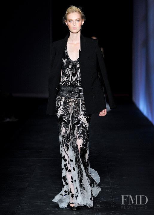 Julia Nobis featured in  the Roberto Cavalli fashion show for Spring/Summer 2012