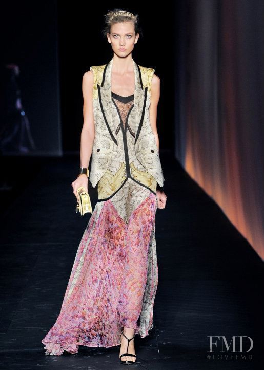 Karlie Kloss featured in  the Roberto Cavalli fashion show for Spring/Summer 2012