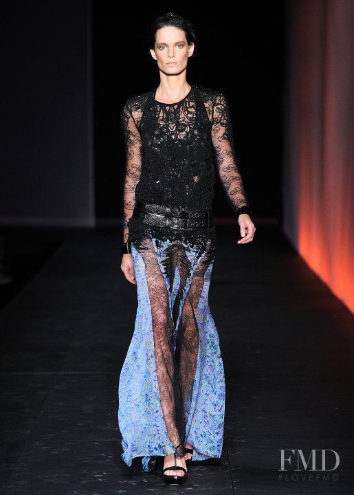 Iris Strubegger featured in  the Roberto Cavalli fashion show for Spring/Summer 2012