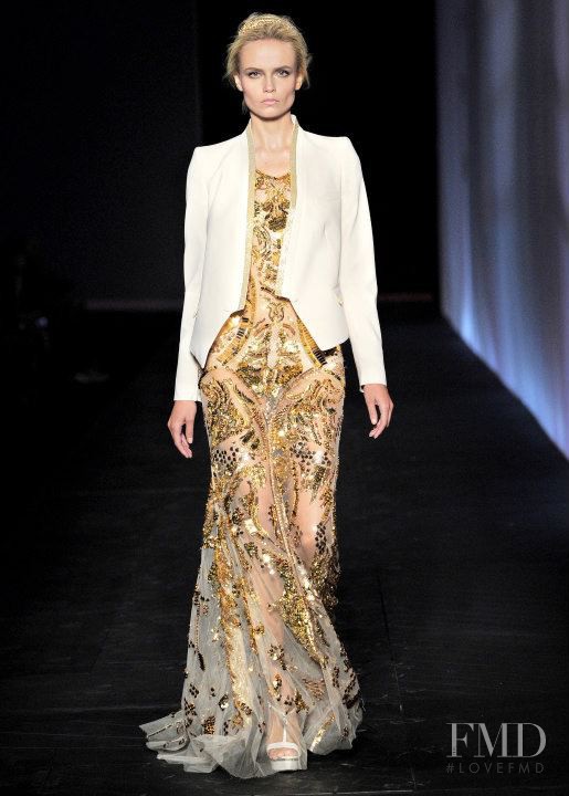 Natasha Poly featured in  the Roberto Cavalli fashion show for Spring/Summer 2012