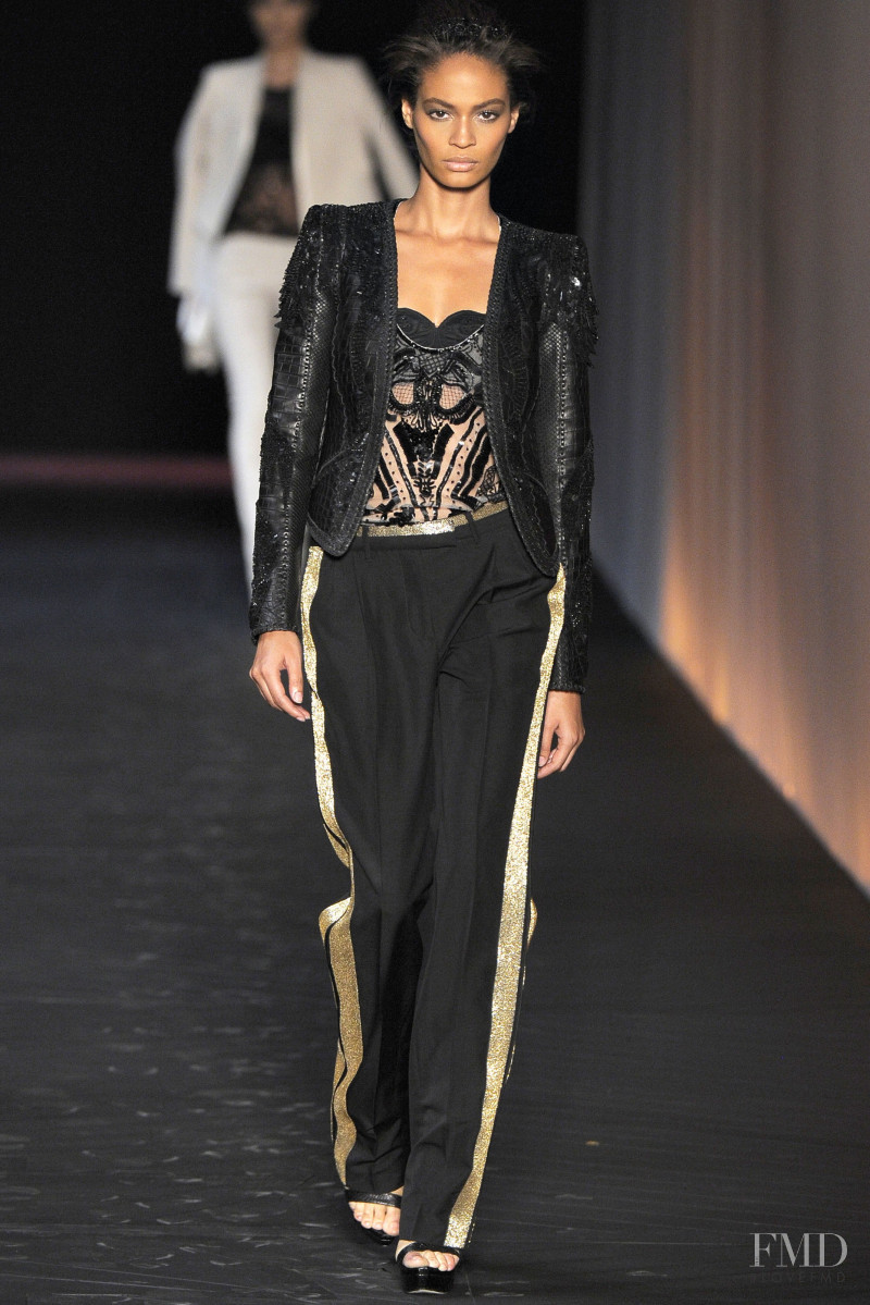 Joan Smalls featured in  the Roberto Cavalli fashion show for Spring/Summer 2012
