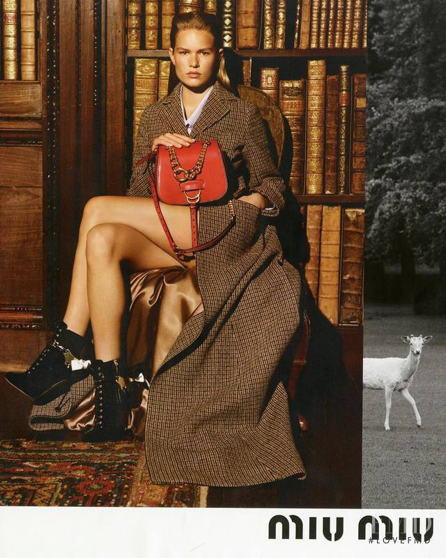 Anna Ewers featured in  the Miu Miu advertisement for Autumn/Winter 2016
