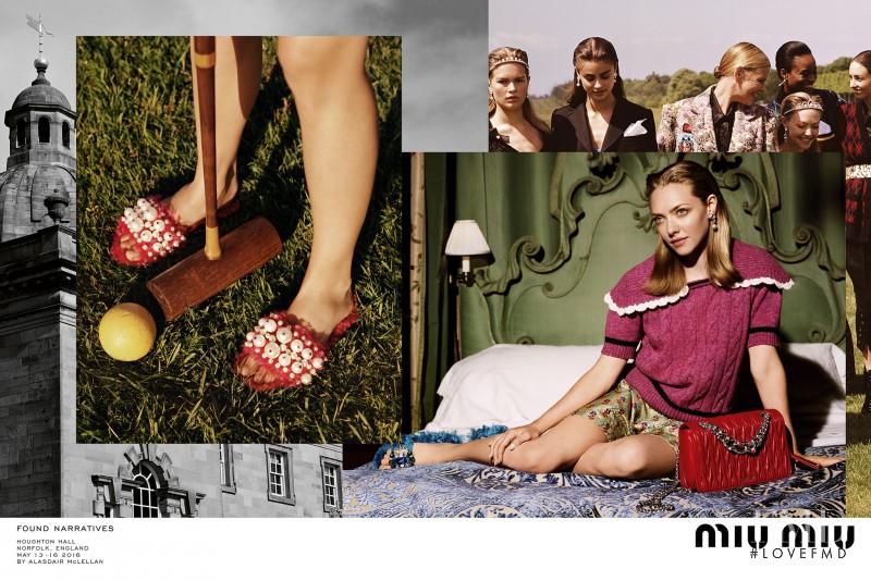 Anna Ewers featured in  the Miu Miu advertisement for Autumn/Winter 2016