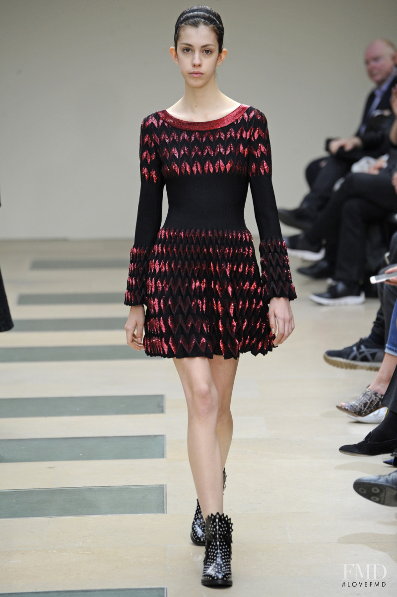 Mayka Merino featured in  the Alaia fashion show for Autumn/Winter 2016