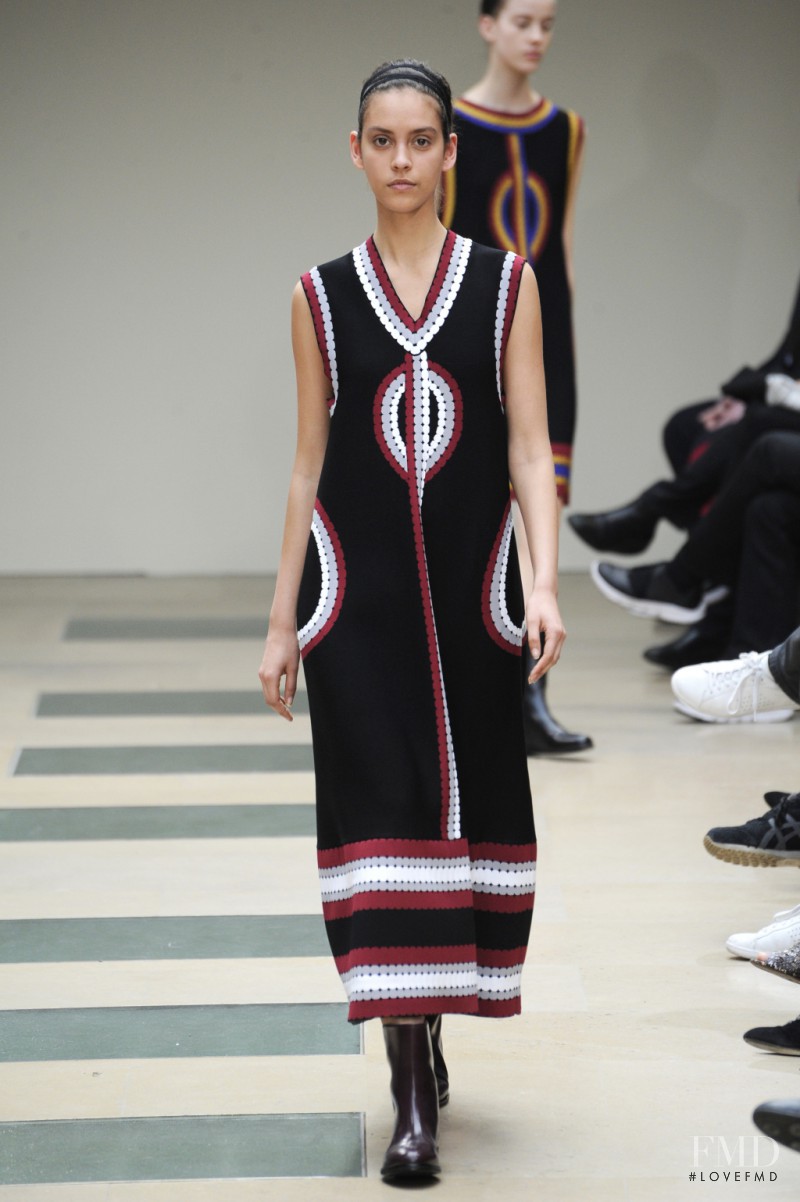 Nirvana Naves featured in  the Alaia fashion show for Autumn/Winter 2016