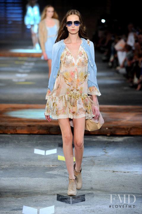 Mina Cvetkovic featured in  the Just Cavalli fashion show for Spring/Summer 2012