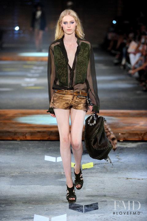 Julia Nobis featured in  the Just Cavalli fashion show for Spring/Summer 2012