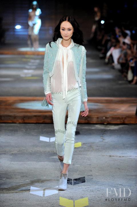Hye Jung Lee featured in  the Just Cavalli fashion show for Spring/Summer 2012