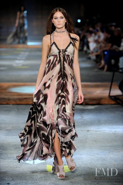 Irina Kulikova featured in  the Just Cavalli fashion show for Spring/Summer 2012
