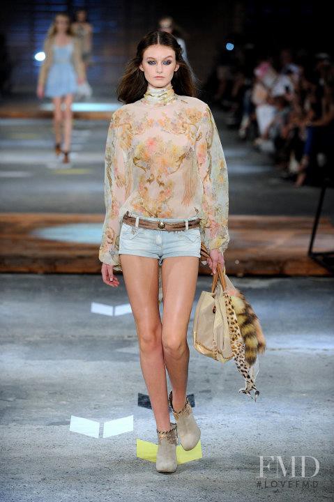 Andie Arthur featured in  the Just Cavalli fashion show for Spring/Summer 2012