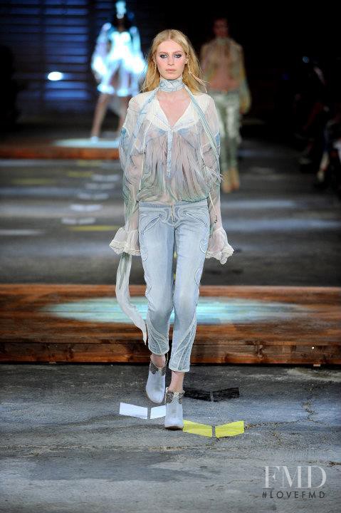 Julia Nobis featured in  the Just Cavalli fashion show for Spring/Summer 2012