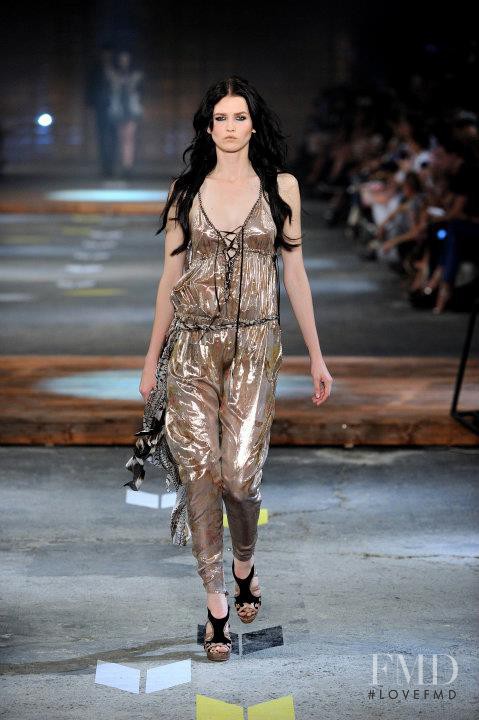 Katlin Aas featured in  the Just Cavalli fashion show for Spring/Summer 2012