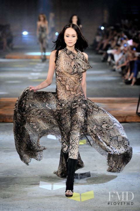 Hye Jung Lee featured in  the Just Cavalli fashion show for Spring/Summer 2012