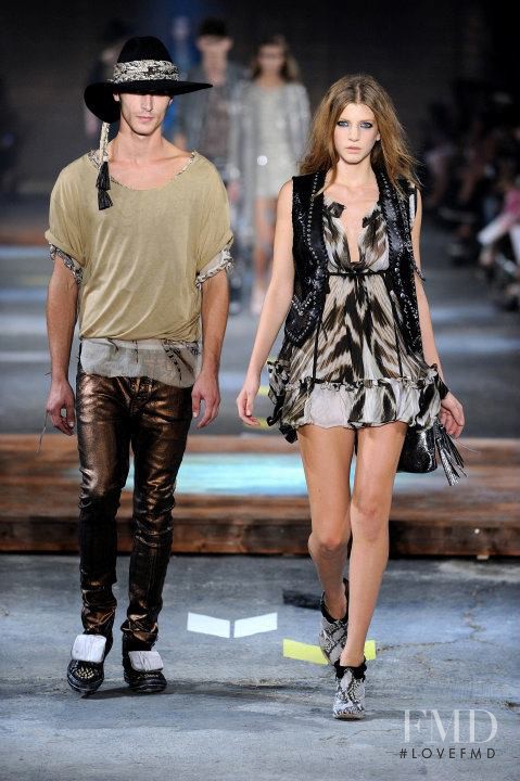 Caterina Ravaglia featured in  the Just Cavalli fashion show for Spring/Summer 2012