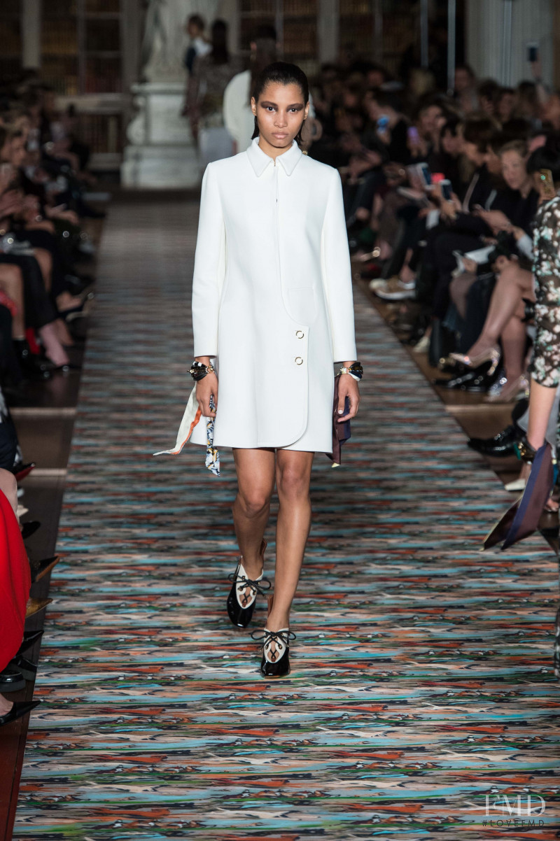 Lineisy Montero featured in  the Christian Dior fashion show for Cruise 2017