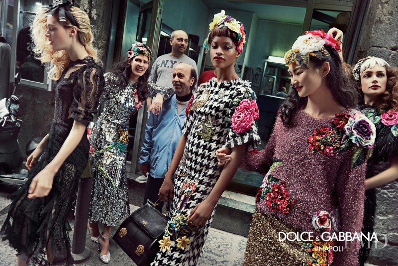 Bianca Balti featured in  the Dolce & Gabbana advertisement for Autumn/Winter 2016