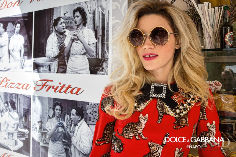 Leila Goldkuhl featured in  the Dolce & Gabbana - Eyewear advertisement for Autumn/Winter 2016