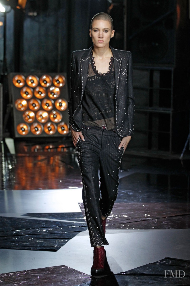 Tamy Glauser featured in  the Zadig & Voltaire fashion show for Autumn/Winter 2015