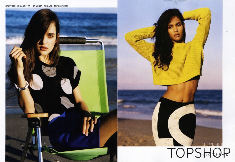 Cris Urena featured in  the Topshop advertisement for Spring/Summer 2013