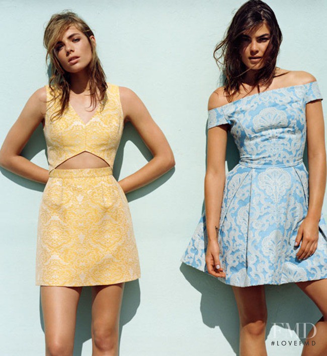 Bambi Northwood-Blyth featured in  the Topshop advertisement for Spring/Summer 2013