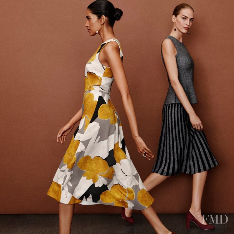 Pooja Mor featured in  the Ann Taylor advertisement for Autumn/Winter 2016