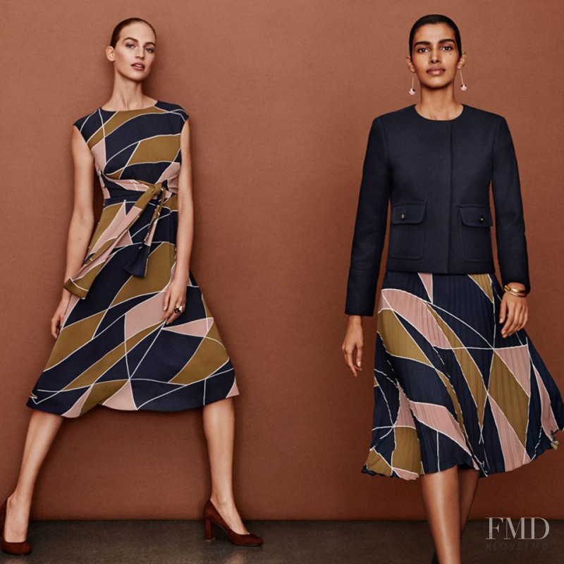 Pooja Mor featured in  the Ann Taylor advertisement for Autumn/Winter 2016