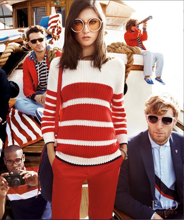 Arthur Kulkov featured in  the Tommy Hilfiger advertisement for Spring/Summer 2013