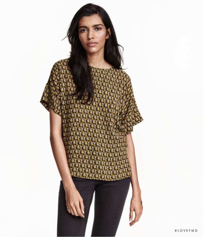 Pooja Mor featured in  the H&M catalogue for Spring 2016